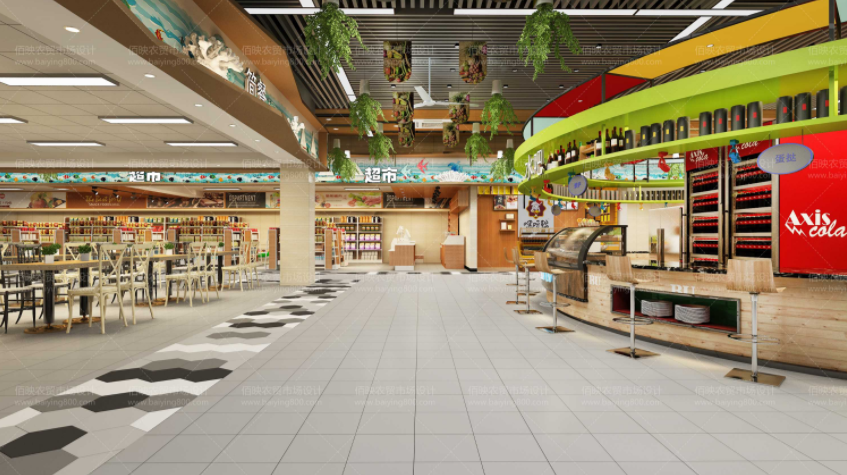 農貿市場效果圖設計