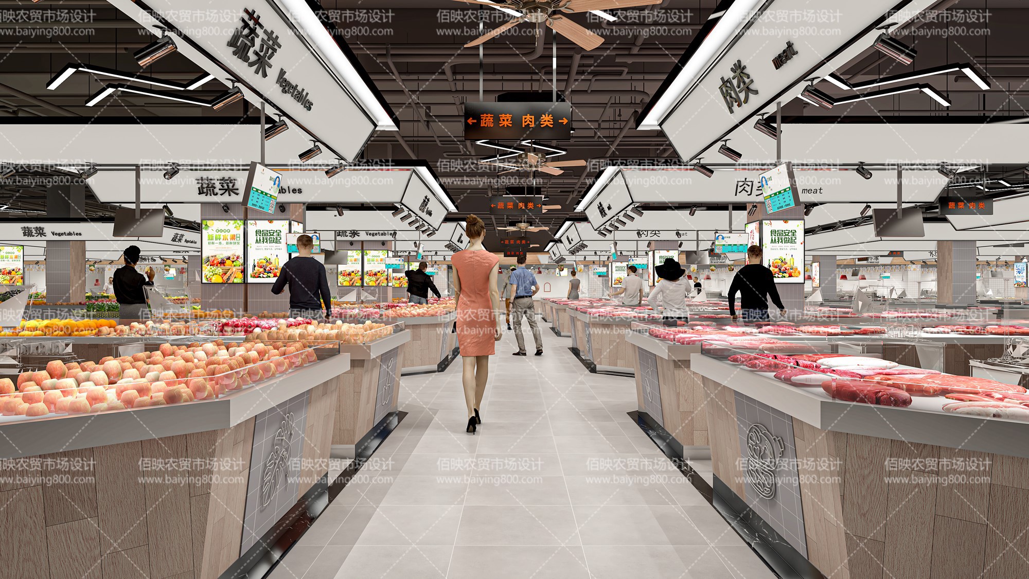 農貿市場提升改造，打造連貫的商業街區