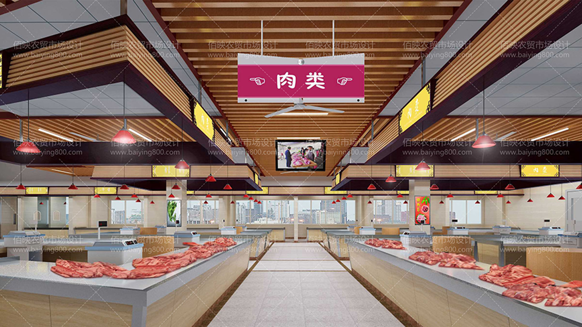 菜市場提升改造，整體風(fēng)格煥然一新