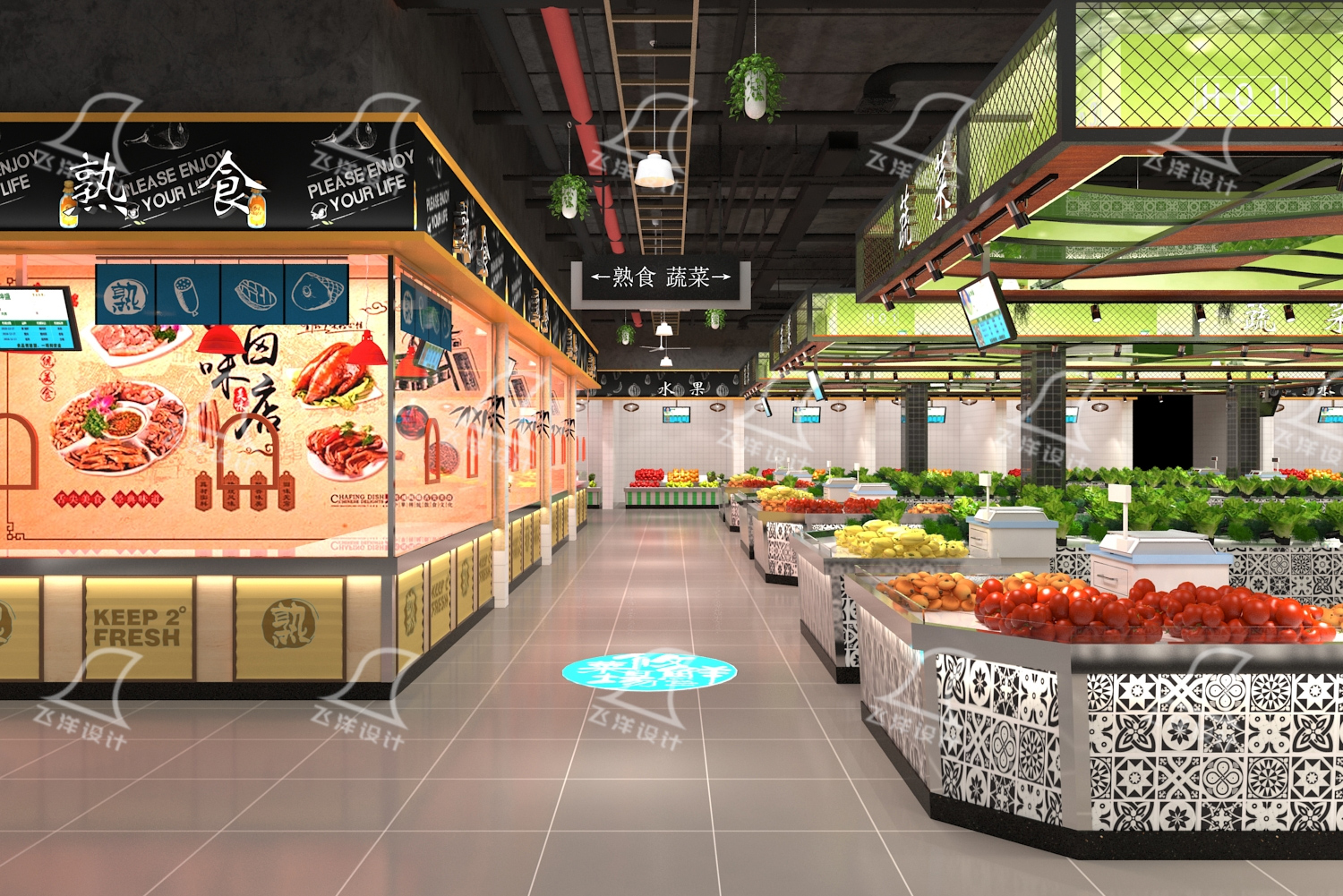 農貿市場設計——平面布局的藝術